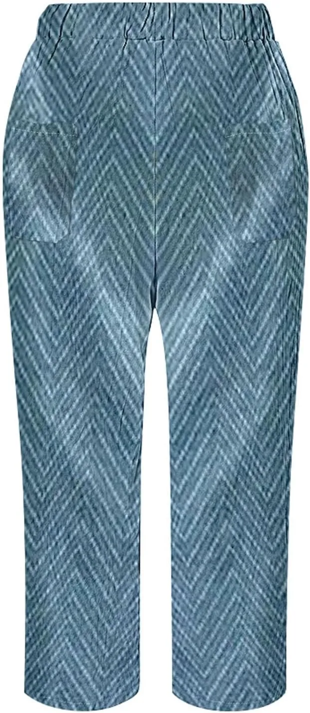 Women's Pants and Summer Casual Drawstring Pants Petite Summer Beachwear Compression Leggings for Women High Waisted