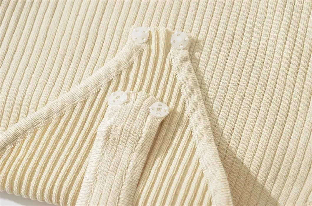 Women's Skinny Square Neck Half Zip Long Sleeve Top Jumpsuit Solid Pullover Bodysuit Knitted Jumpsuit