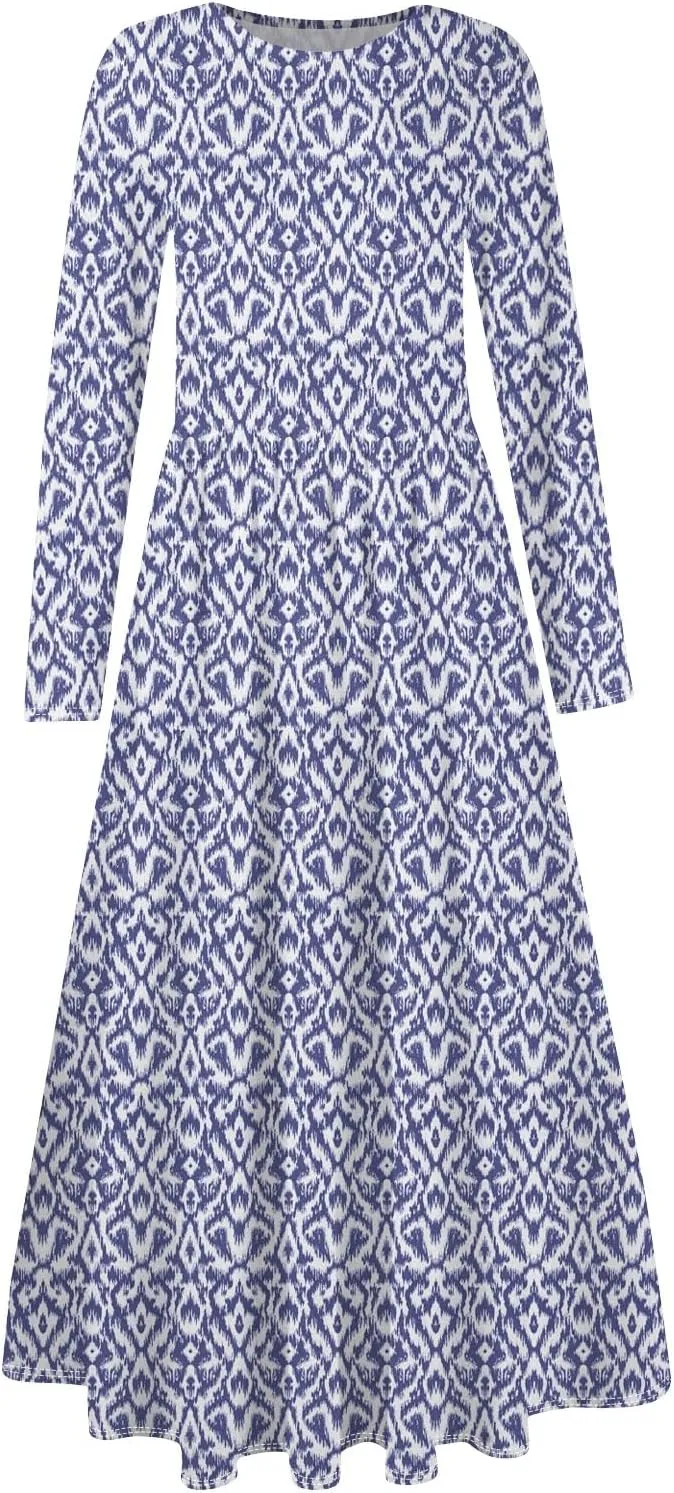 Womens Spring Dresses 2025 Long Sleeve Midi V Neck Work Cute Modest Summer Fashion Waist Dress