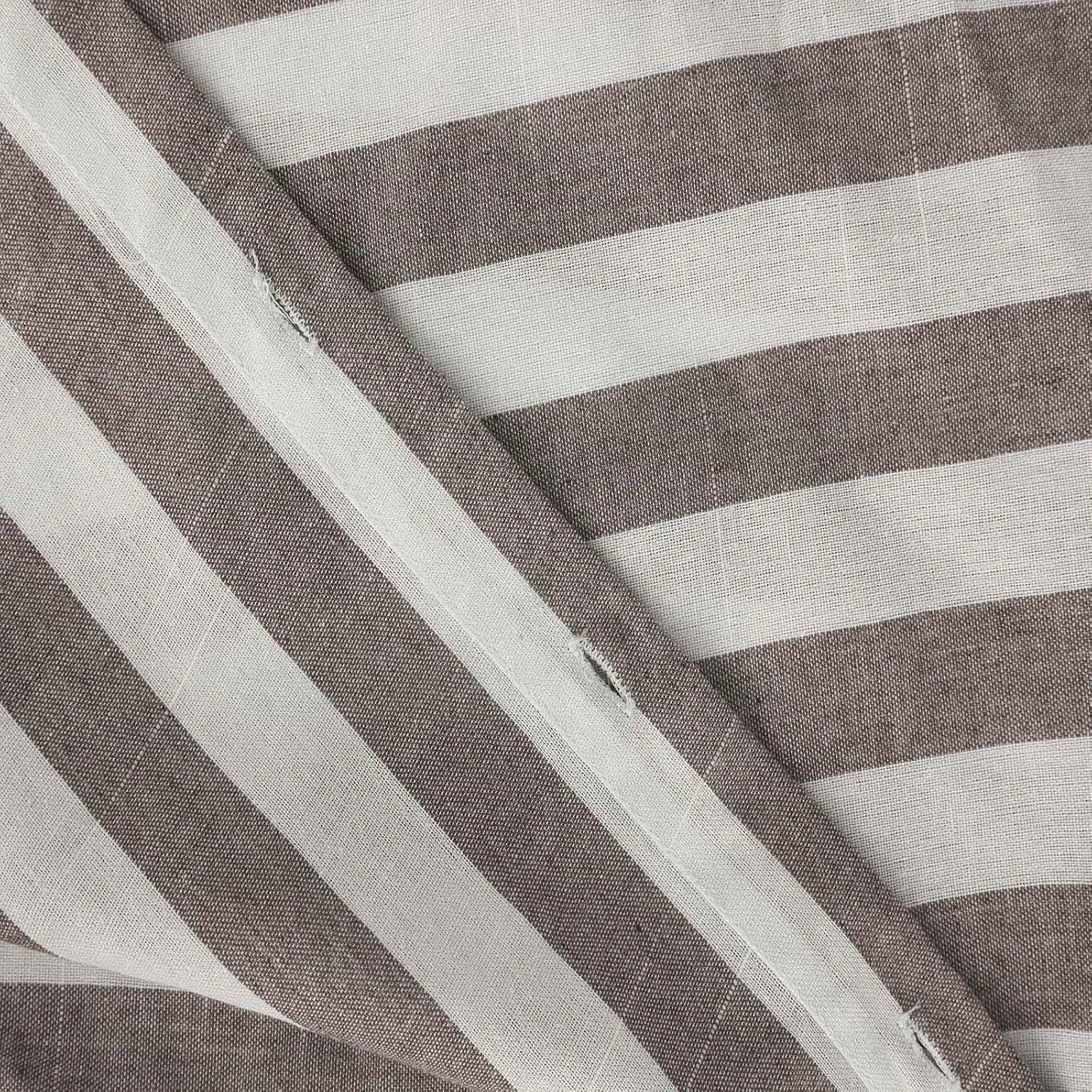 Women's Striped Linen Cotton Shirts Button Down Short Sleeve Blouses Collared Summer Casual Stylish V Neck Tops