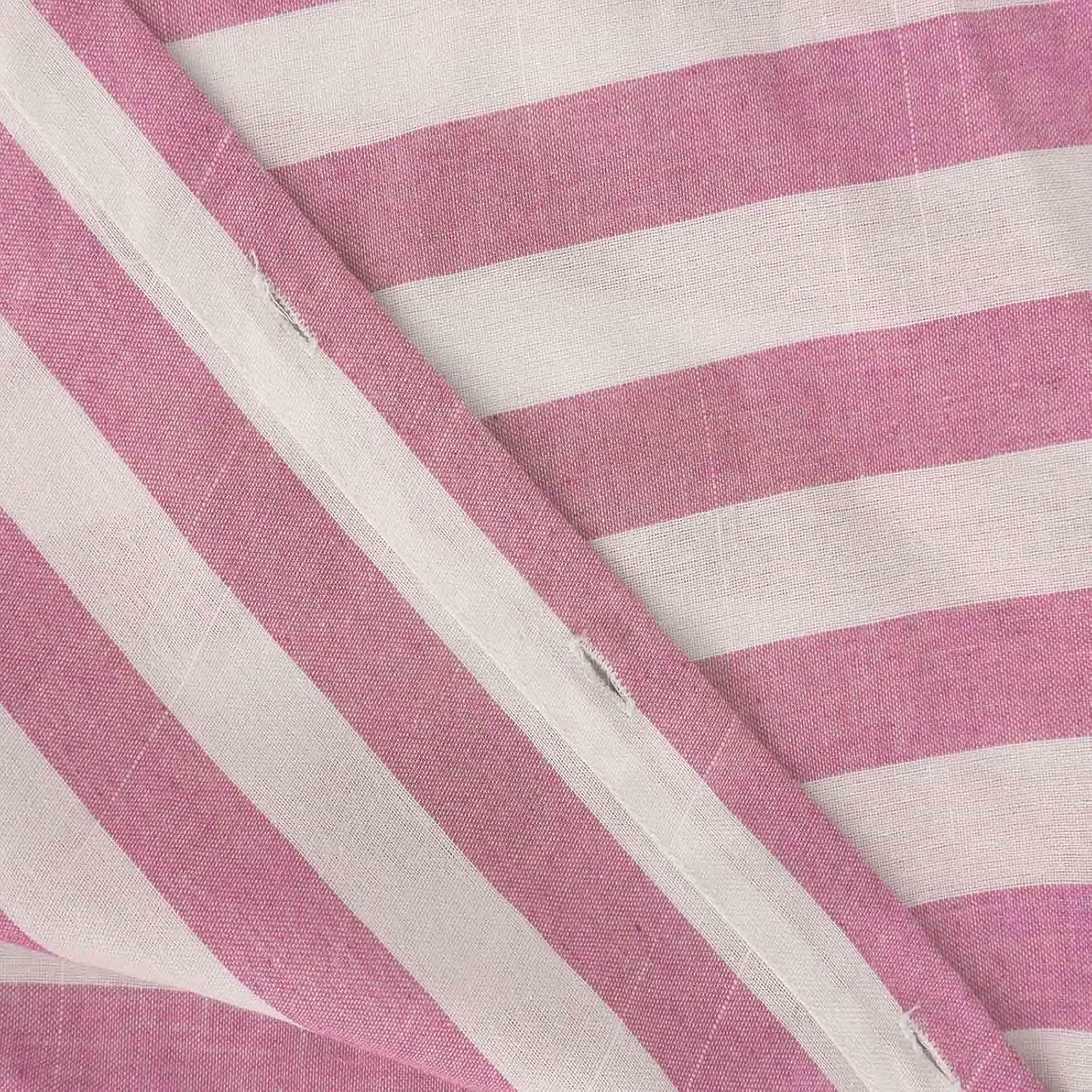 Women's Striped Linen Cotton Shirts Button Down Short Sleeve Blouses Collared Summer Casual Stylish V Neck Tops