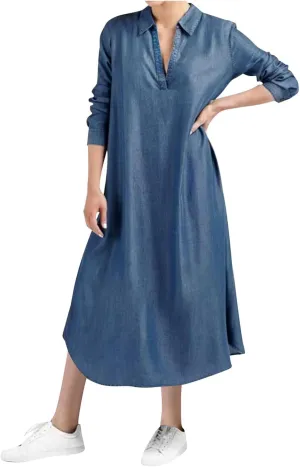 Womens Summer Maxi Dresses 2025 Flowy V Neck Long Sleeve Swing Casual Beach Sundress Plus Size Spring Clothes