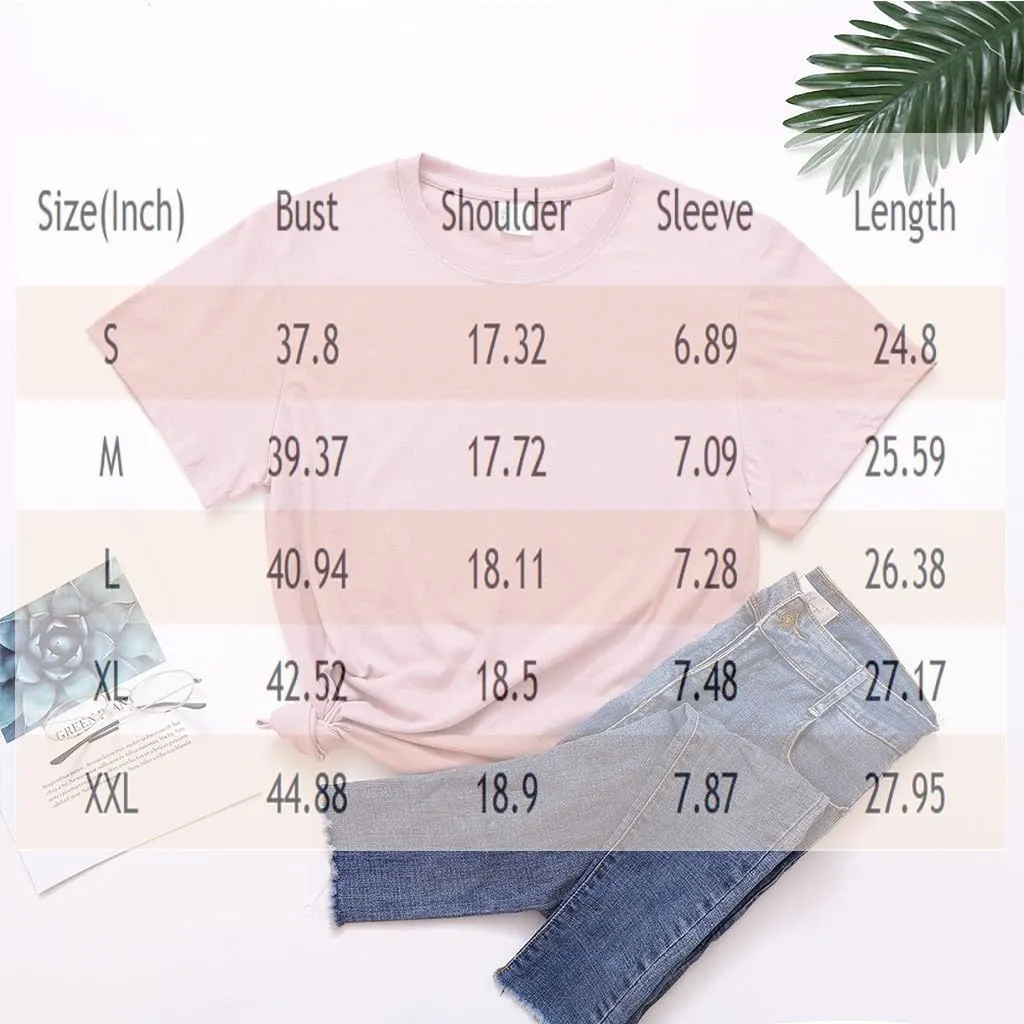 Womens Summer Tops 2025 Boho Vintage Floral Graphic Basic Tees Crewneck Short Sleeve Shirts