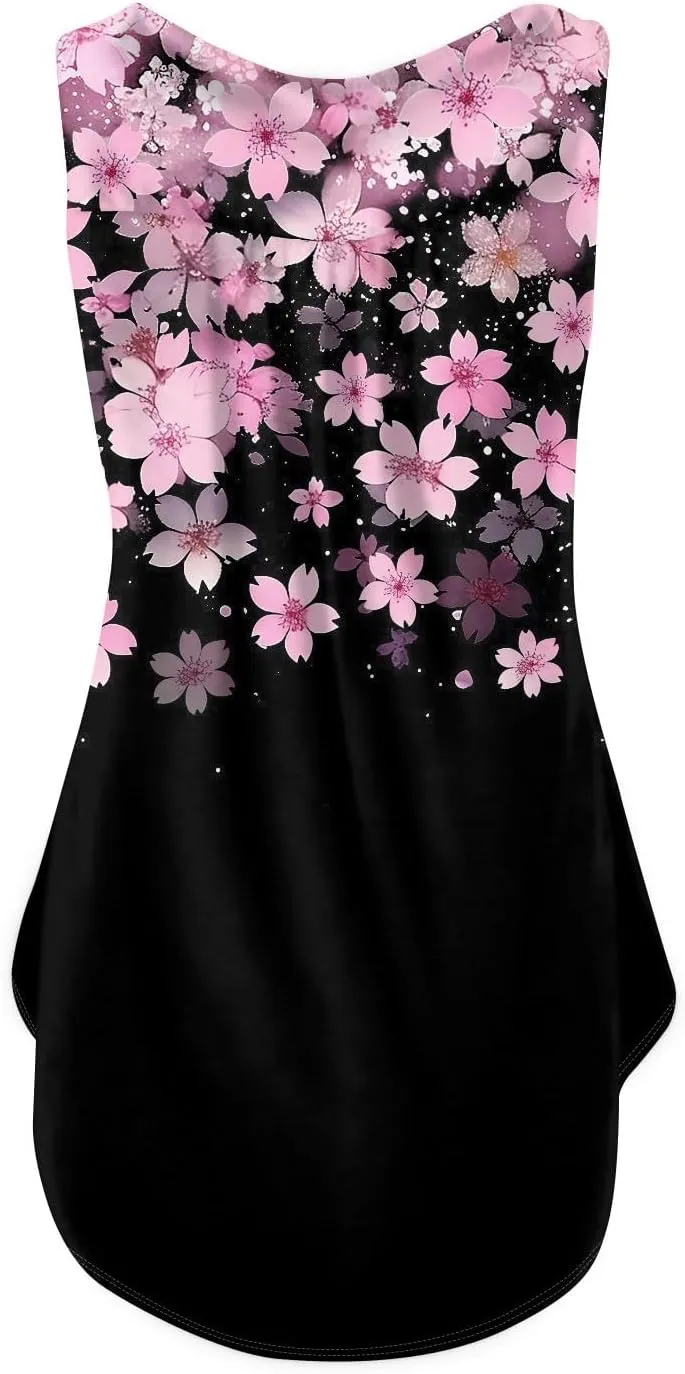 Womens Trendy Tank Tops 2025 Loose Fit Summer Sleeveless V Neck Button Down Shirt Casual Trendy Outfits Clothes