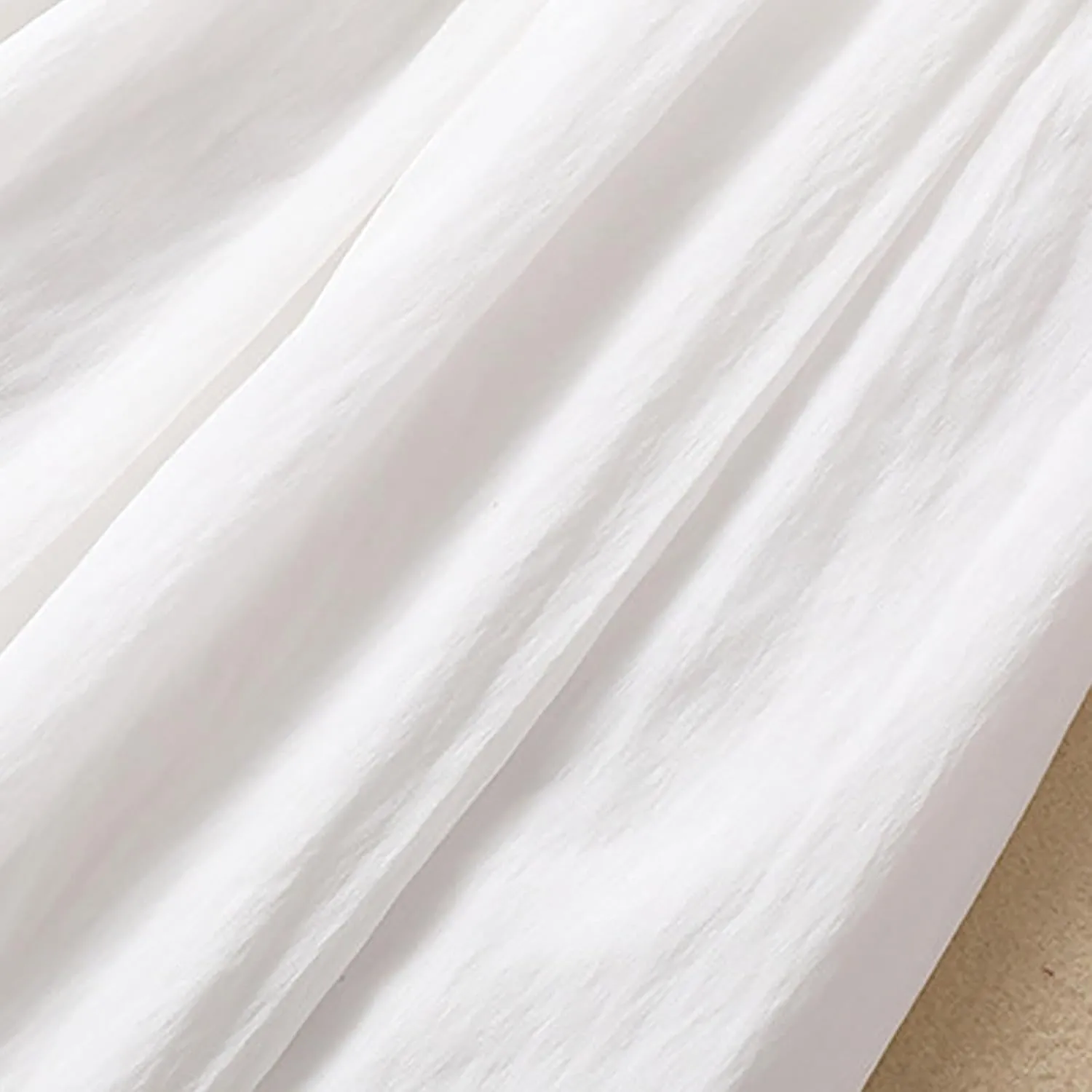 XUNRYAN Women's Cotton Linen Skirts Elastic High Waist Long Flowy Bohemian Casual Maxi Skirt for Summer Beach Holiday Outfit